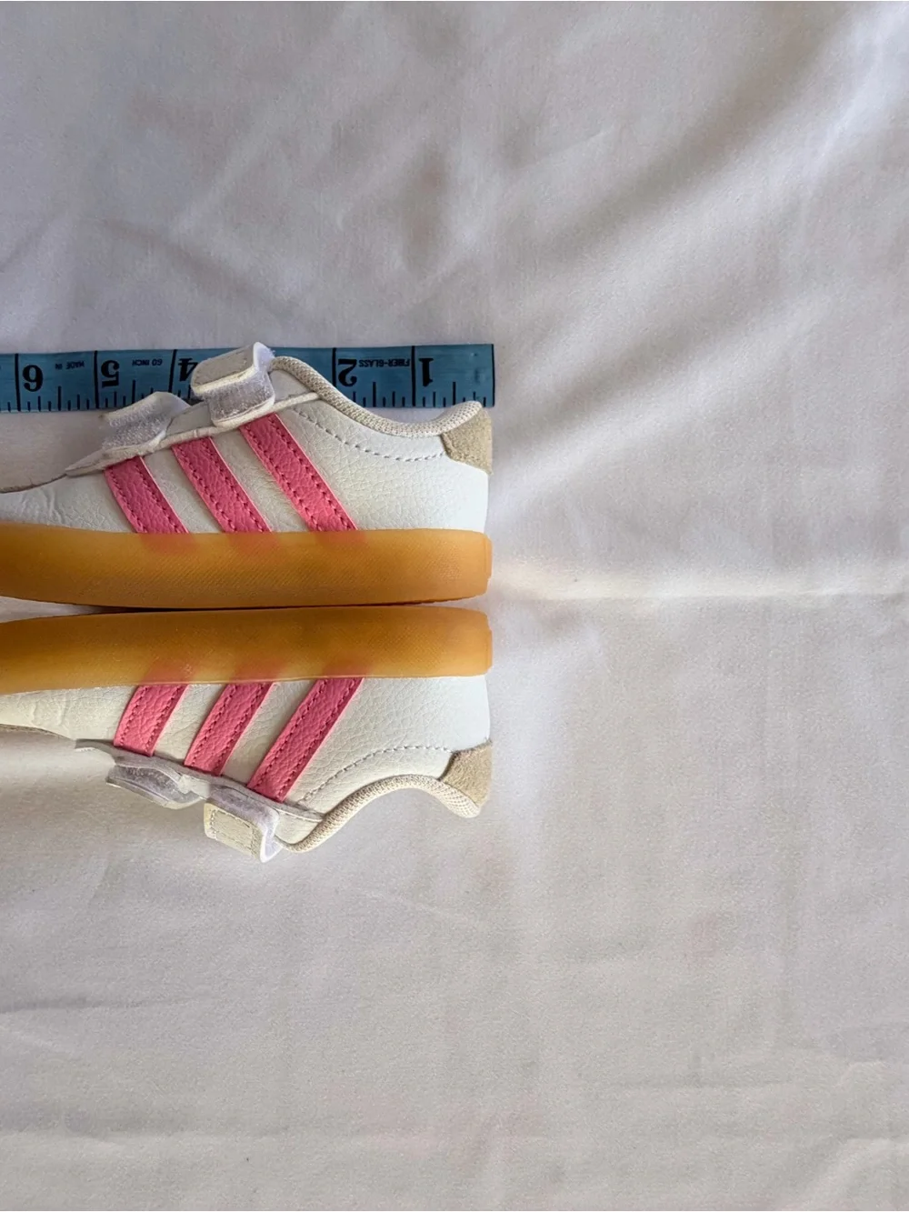 ADIDAS VL Court 3.0 Toddler Sneakers- Size 5 Kids - Bliss Pink/White - Like New
